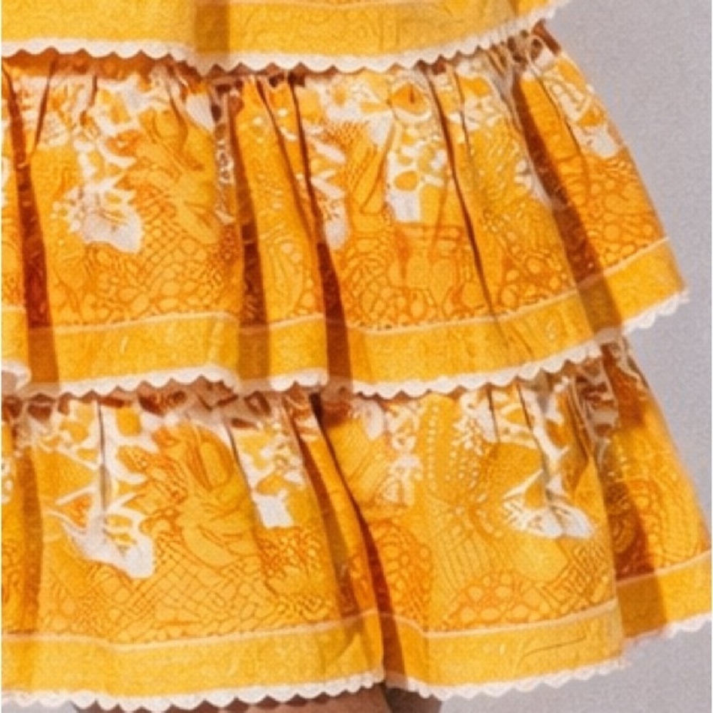 Cleobella Eliana Resort Boho Festival Tie Strap Smocked Mini Dress Size M - Picture 3 of 11